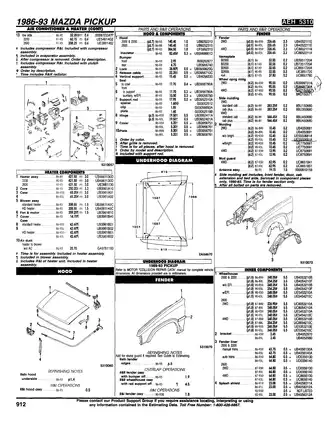 1987-1993 Mazda B2200-B2600i Courier 2WD-4WD repair manual Preview image 4