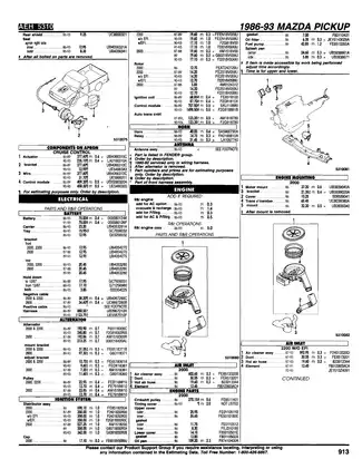1987-1993 Mazda B2200-B2600i Courier 2WD-4WD repair manual Preview image 5