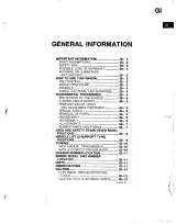 Mazda B-Series B2200 or B2600i Workshop Manual 1987–1993 (P/N 29528 ) – preview page 6