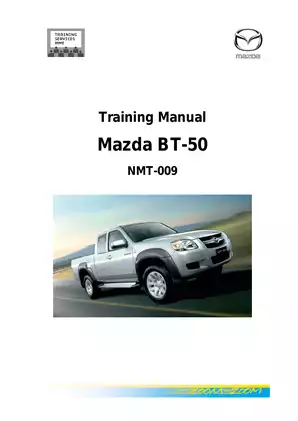 2006-2009 Mazda BT-50 2.5L training manual Preview image 1