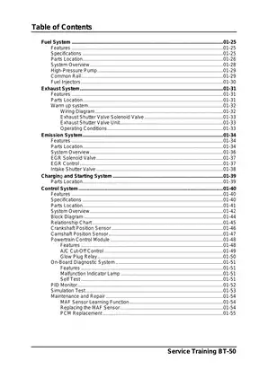 2006-2009 Mazda BT-50 2.5L training manual Preview image 4