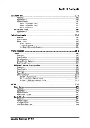 2006-2009 Mazda BT-50 2.5L training manual Preview image 5