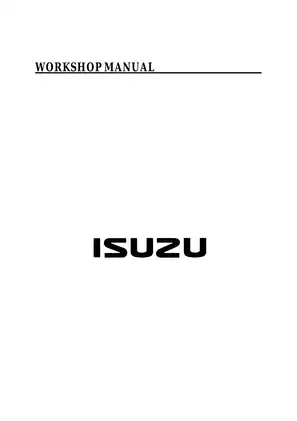 1998-2005 Isuzu™ Trooper, Holden, Jackaroo workshop manual