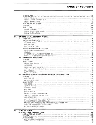 2006 Can Am Outlander 400 XT, 800 XT service manual Preview image 5