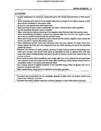 Comprehensive Suzuki SV650X Service Manual (1999-Present) Preview image 5