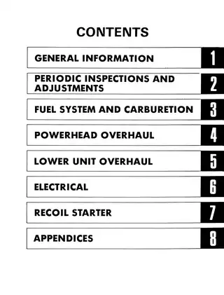Yamaha 9.9N/15N Outboard Motor Service Manual (1986) Preview image 5