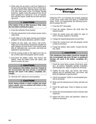Arctic Cat ATV Service Manual - Comprehensive Guide for Maintenance & Repair Preview image 4