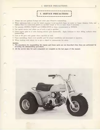 Honda ATC70 Shop Manual (1973-1984) - Comprehensive Repair Guide Preview image 4