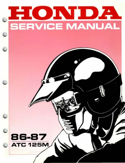 Preview: Honda ATC 125M Three-Wheeler 1986–1987 Factory Service Manual (P/N 07740-HB6-0000)