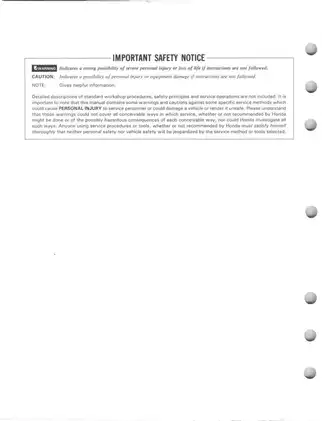 1986-1987 Honda ATC125M 3-wheeler service manual Preview image 2