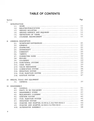 Continental IO-360-A, IO-360-B, IO-360-C, IO-360-D, TSIO-360-A, TSIO-360-B, TSIO-360-C, TSIO-360-D aircraft engine overhaul manual Preview image 2