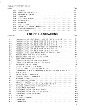 Continental IO-360-A, IO-360-B, IO-360-C, IO-360-D, TSIO-360-A, TSIO-360-B, TSIO-360-C, TSIO-360-D aircraft engine overhaul manual Preview image 5