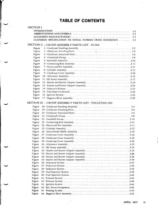 Teledyne Continental 10-360, TSIO-360 & LTSIO-360 Aircraft Engine Illustrated Parts Catalog Preview image 3
