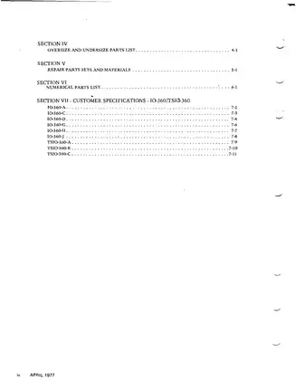 Teledyne Continental 10-360, TSIO-360 & LTSIO-360 Aircraft Engine Illustrated Parts Catalog Preview image 4