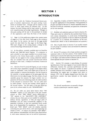 Teledyne Continental 10-360, TSIO-360 & LTSIO-360 Aircraft Engine Illustrated Parts Catalog Preview image 5