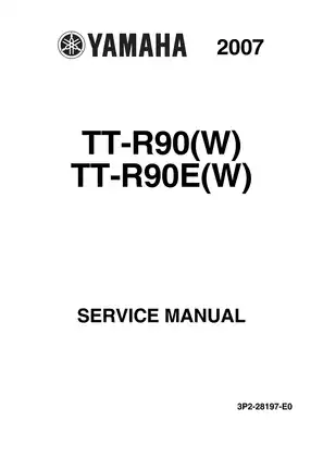 2007-2011 Yamaha TT-R 90 service manual Preview image 1
