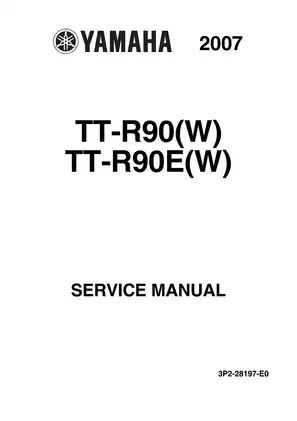 Yamaha TT-R90 Service Manual - Comprehensive Repair and Maintenance Guide