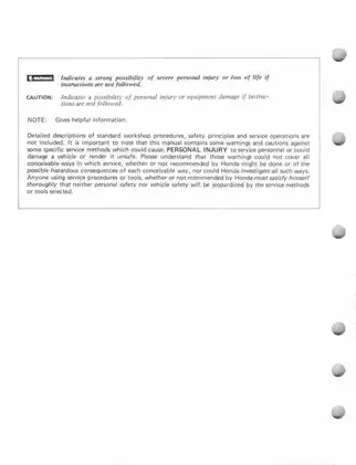 1984 Honda ATC125M Shop Manual - Detailed Service Guide Preview image 2