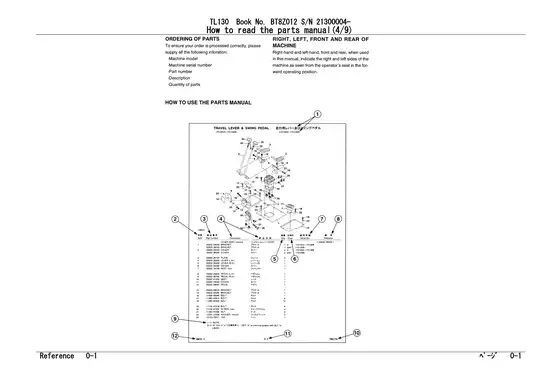 2000 to 2009 Takeuchi TL130 crawler loader parts list Preview image 5