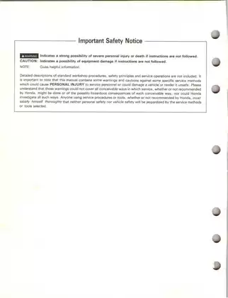 Honda TRX90 1993-2005 Service Manual - Complete Guide for Maintenance and Repair Preview image 2