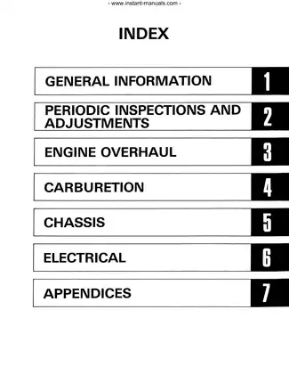 1985-1989 Yamaha YFM 200, YFM 200N-S, YFM 200DX Moto-4 repair manual Preview image 1