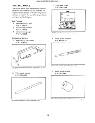 Yamaha YFM200N Service Manual - Complete Maintenance Guide Preview image 4