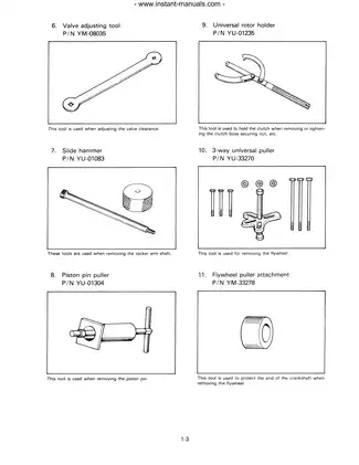 1985-1989 Yamaha YFM 200, YFM 200N-S, YFM 200DX Moto-4 repair manual Preview image 5