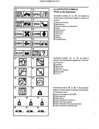 Comprehensive Yamaha YFM250W Service Manual (2000-Current) Preview image 1