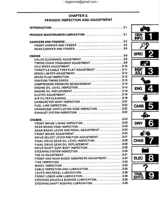 1989-1991 Yamaha YFM 250, Moto-4 ATV  repair manual Preview image 4