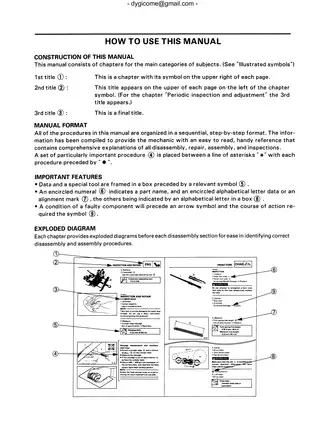 1991-1995 Yamaha Moto-4, YFM350, YFM350ER ATV service manual Preview image 1