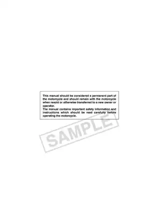 Comprehensive Suzuki Motorcycle Manual for Maintenance & Troubleshooting Preview image 2