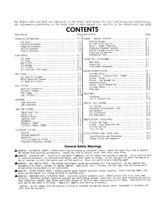 Kohler Engine Service Manual - Models K482, K532, K582, K662 Preview image 2