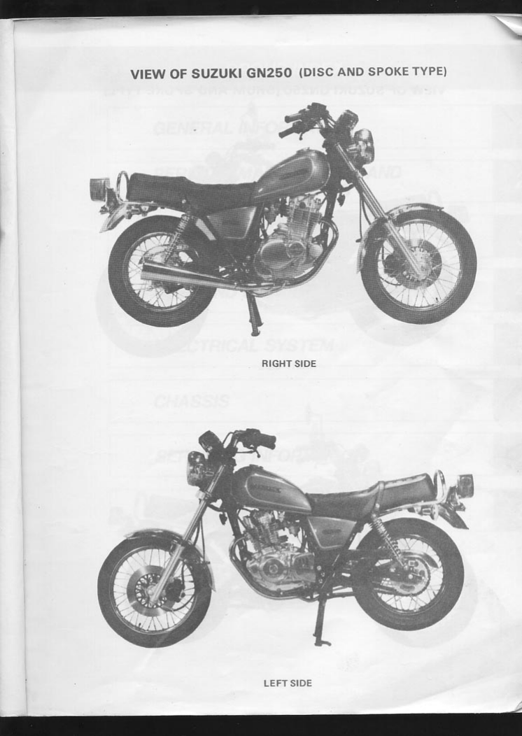1983-1988 Suzuki GN250 repair and service manual Preview image 5