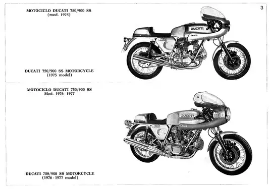 Ducati 750/900 SS Motorcycle Service Manual (1975-1977) Preview image 3