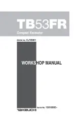 Takeuchi TB53FR Compact Excavator 2005–2012 Workshop Manual (P/N CJ1E001) – preview page 1
