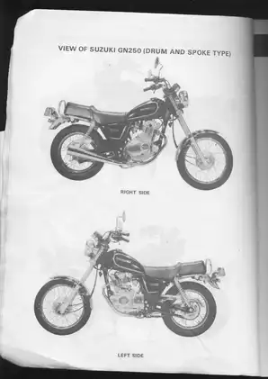 Suzuki GN250 Motorcycle Service Manual | Comprehensive Repair & Maintenance Guide Preview image 5