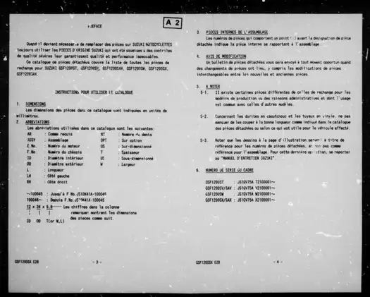 1996-1999 Suzuki GSF1200, GSF1200S Bandit service manual Preview image 2