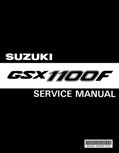Preview: 1987–1994 Suzuki GSX1100F(K-R) OEM Service Manual (P/N 99500-39086-01E)