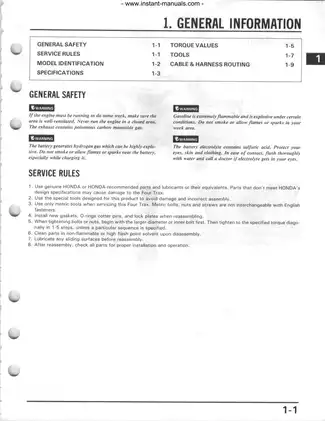 Comprehensive Honda Four Trax 350 Repair Manual: Maintenance & Service Guide Preview image 2