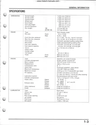Comprehensive Honda Four Trax 350 Repair Manual: Maintenance & Service Guide Preview image 4