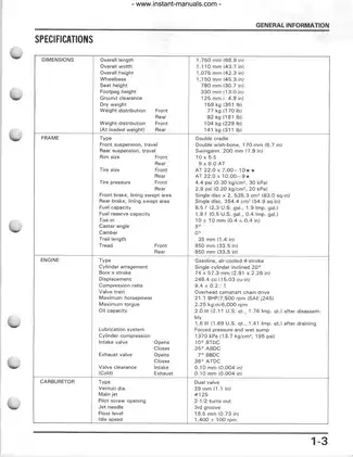 Comprehensive Service Manual for Honda FourTrax ATV (All Models) Preview image 4