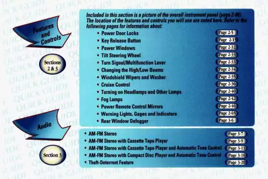 1998 Chevrolet Cavalier Owner's Manual: Comprehensive Guide to Your Vehicle Preview image 5