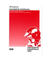 2005 Honda TRX350TM FourTrax 350 ATV Owner's Manual (P/N 31HN4650) – preview page 1