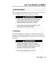 2005 Honda TRX350TM FourTrax 350 ATV Owner's Manual (P/N 31HN4650) – preview page 5