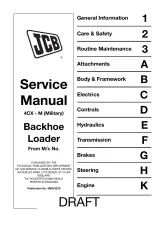 JCB 4CX-M Military Backhoe Loader 2001–2007 Service Manual (P/N 9803/3275) – preview page 1
