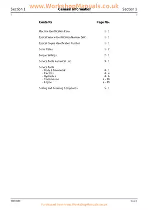 JCB 3CX, 4CX, 214, 215, 217 diesel engine backhoe digger repair manual Preview image 4