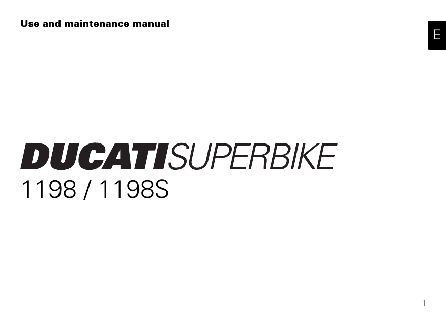 2009 Ducati 1198, 1198S superbike manual Preview image 2
