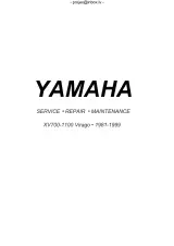 Yamaha XV700, XV750, XV920, XV1000, and XV1100 Virago 1981–1999 Service Manual OEM – preview page 1