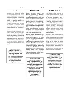 Yamaha WaveRunner XLT800 Service Manual – Comprehensive Guide for Maintenance and Repair Preview image 3