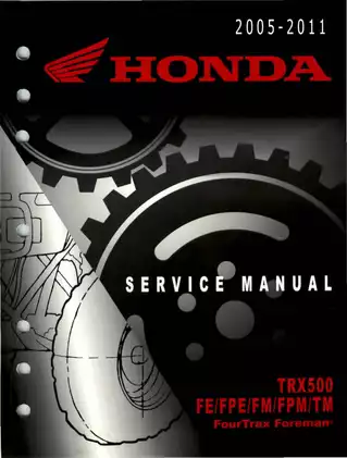 Honda TRX500 Service Manual - Complete Repair Guide Preview image 1